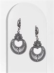 Серьги из серебра с филигранью 2834 - фото 8187