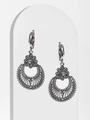 Серьги из серебра с филигранью 2834