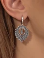 Серьги из серебра с филигранью 2835
