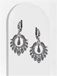 Серьги из серебра с филигранью 2835 - фото 8190