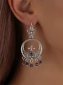 Серьги из серебра с лазуритом 2642