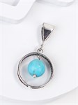 Подвеска из серебра с бирюзой 2586
