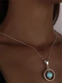 Подвеска из серебра с бирюзой 2586
