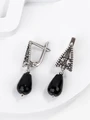 Серьги из серебра с агатом 2996