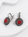 Серьги из серебра с кораллом 3004