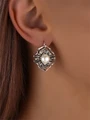 Серьги из серебра с жемчугом 3020