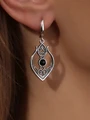 Серьги из серебра с агатом 2805