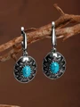 Серьги из серебра с бирюзой 2462