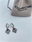 Серьги из серебра с сердоликом арт.2960 2960 - фото 8391