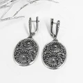 Серьги из серебра с филигранью 1050