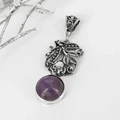 Кулон из серебра с аметистом арт.1133 1133