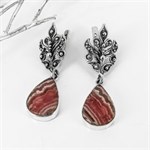 Серьги из серебра с родохрозитом арт.1143 1143 - фото 8429