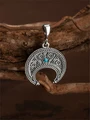 Кулон из серебра с бирюзой 2322