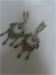 Серьги из серебра с филигранью 3190 - фото 8581