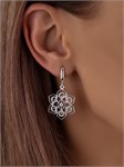 Серьги из серебра с филигранью 2944 - фото 8616