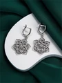 Серьги из серебра с филигранью 2944