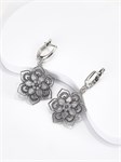 Серьги из серебра с филигранью 2944