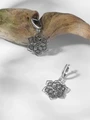 Серьги из серебра с филигранью 2944