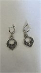 Серьги из серебра с филигранью 3109 - фото 8635