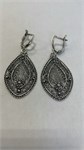 Серьги из серебра с филигранью 3163 - фото 8668