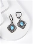 Серьги из серебра с бирюзой 2335