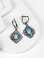 Серьги из серебра с бирюзой 2335
