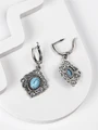 Серьги из серебра с бирюзой 2335
