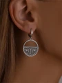 Серьги из серебра в стиле этно 2439