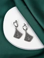 Серьги из серебра с филигранью 3102