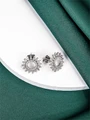 Серьги гвоздики из серебра 3205