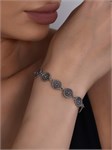 Браслет из серебра с филигранью 1085