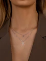 Колье  из серебра с кретстиком 2899