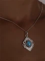 Кулон из серебра с бирюзой 2939
