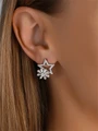 Серьги гвоздики из серебра 2920