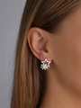 Серьги гвоздики из серебра 2920