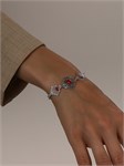 Браслет из серебра с кораллом арт.3189 3189