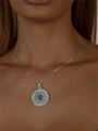 Кулон из серебра с бирюзой 3233
