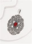 Кулон из серебра с кораллом 2429