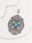 Подвеска из серебра с бирюзой 2456