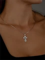 Серебряный крестик 2965