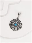 Кулон из серебра  с бирюзой 2970