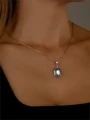 Подвеска из серебра с лунным камнем 3023