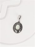 Кулон из серебра с лунным камнем 3023
