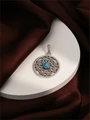Кулон из серебра с бирюзой 3027