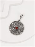Кулон из серебра с сердоликом 3029