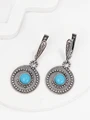 Серьги из серебра с бирюзой 2352