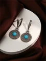 Серьги из серебра с бирюзой 2352